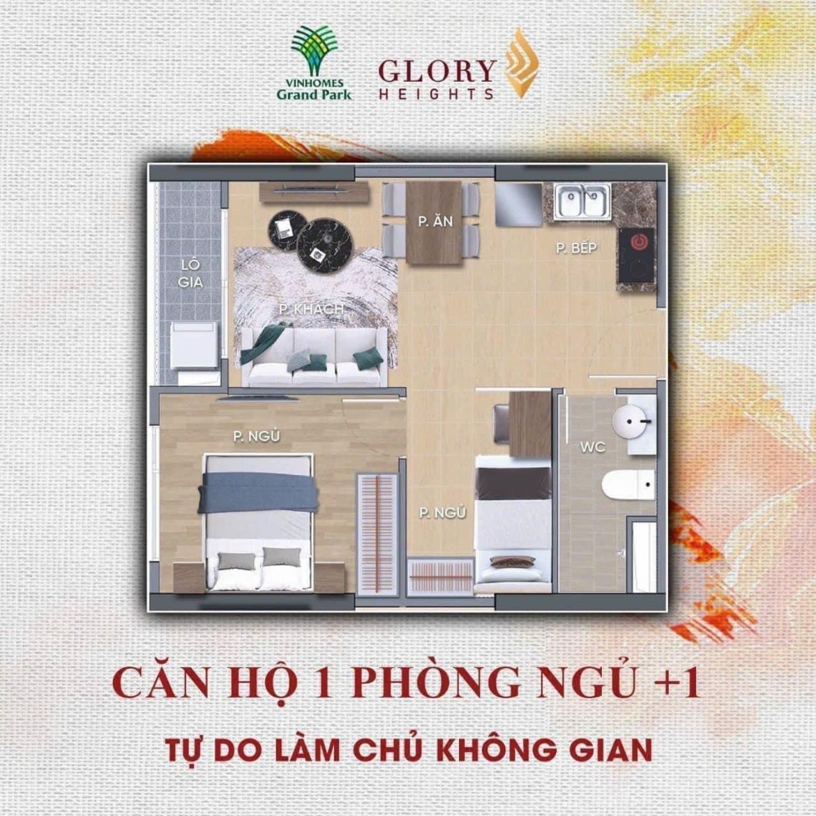 CĂN HỘ 01PN+1