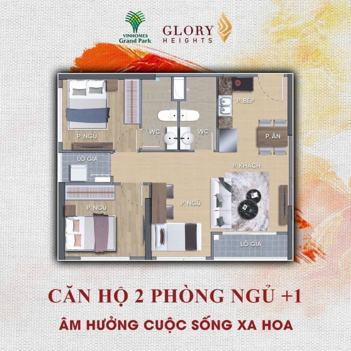 CĂN HỘ 02PN+1