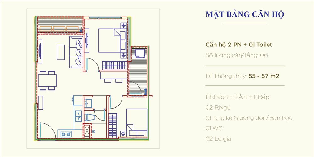 CĂN HỘ 02PN+1