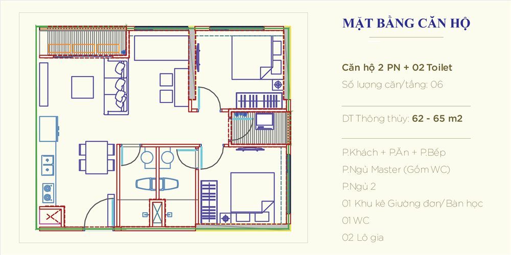 CĂN HỘ 02PN+2