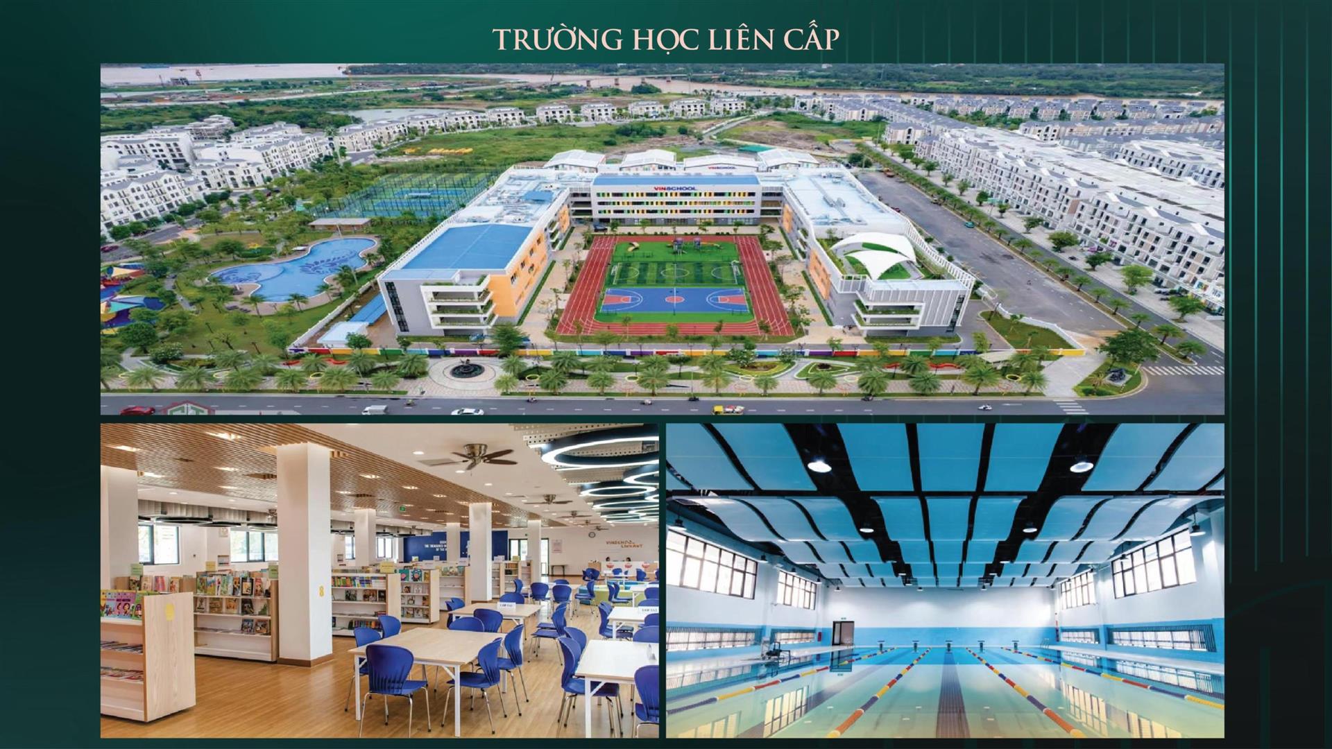 Hệ thống trường học liên cấp tại Vinhomes Hóc Môn
