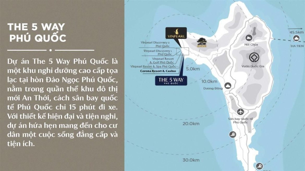 Vị trí dự án The 5way Phú Quốc