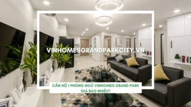 căn hộ 1 phòng ngủ vinhomes grand park