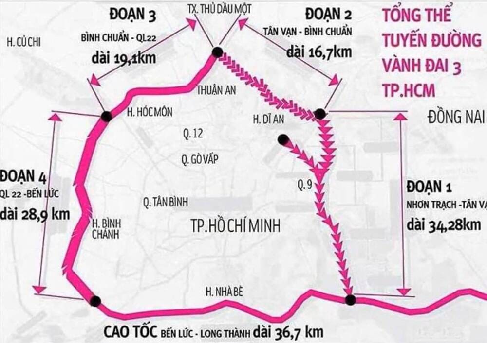 Vành đai 3 hỗ trợ cư dân Vinhomes Saigon Park di chuyển linh hoạt