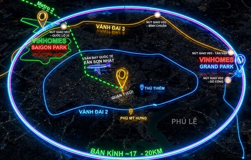 Hạ tầng giao thông thúc đẩy Vinhomes Saigon Park tăng giá